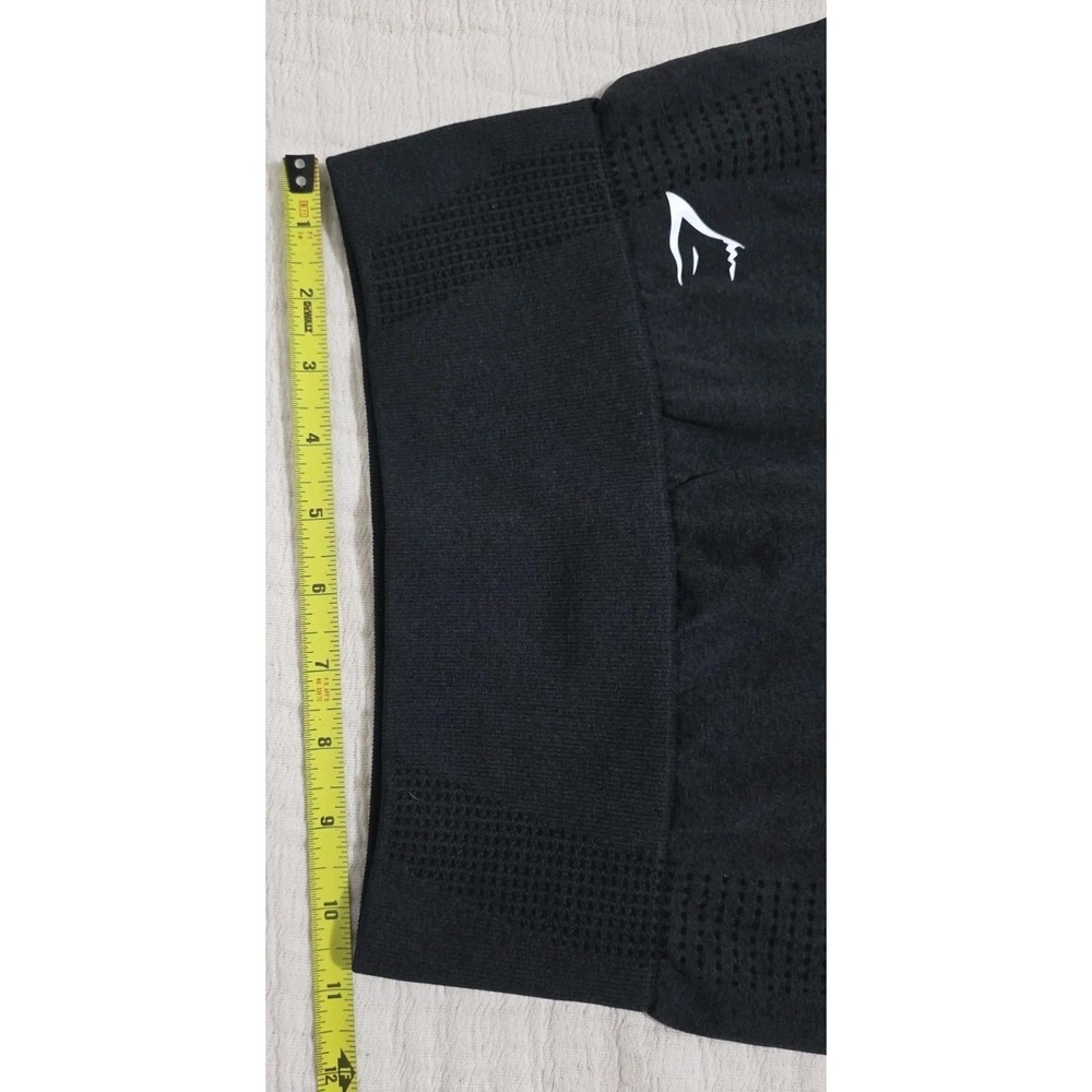 Gymshark Vital Seamless 2.0 Leggings High Rise Compression Smokey Gray Black Sm - Picture 3 of 4